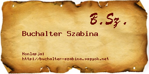 Buchalter Szabina névjegykártya
